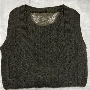 Talula Charcoal Cable Knit vest